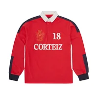 PANELLED RUGBY [RED], front view (1 of 2)