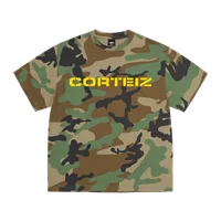 FRONTLINE TEE [WOODLAND CAMO], front view (1 of 2)