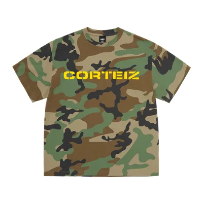 FRONTLINE TEE [WOODLAND CAMO]