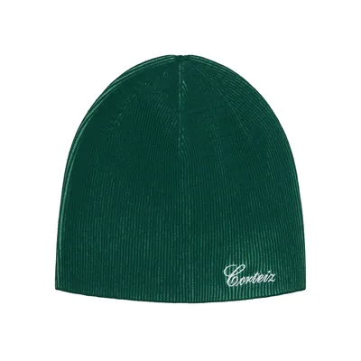 2 TONE RIBBED KNIT BEANIE [GREEN]