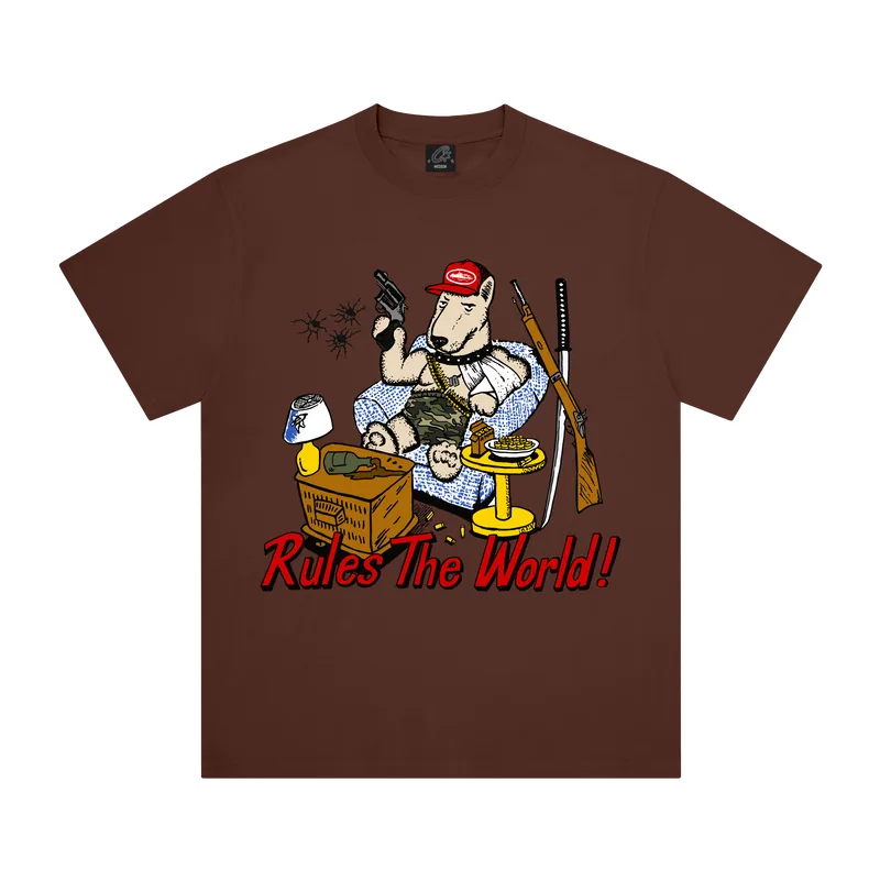 LAST STAND TEE [BROWN], front view (1 of 2)