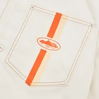 DUAL STRIPE BAGGY JEANS [OFF WHITE], side view (3 of 5)