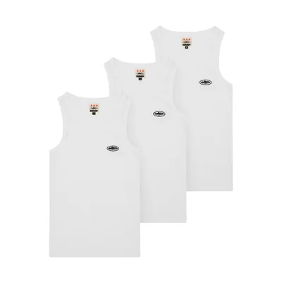 HMP CLASSIC TANK TOP [3PK] [WHITE]