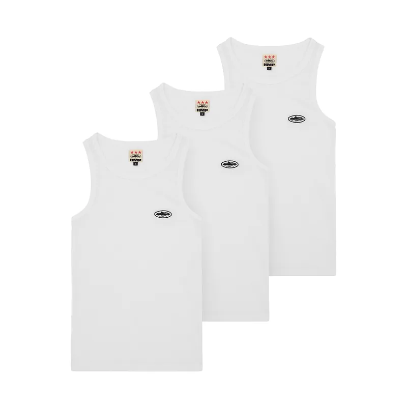 HMP CLASSIC TANK TOP [3PK] [WHITE], front view (1 of 4)