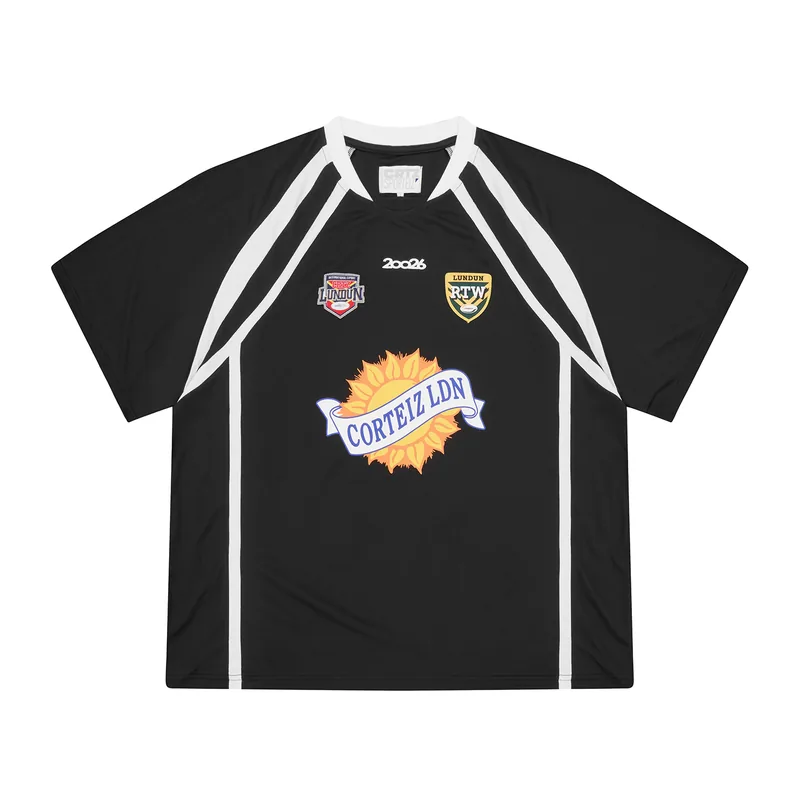 RUGBY LEAGUE JERSEY [BLACK], front view (1 of 4)