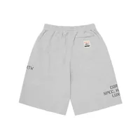 HMP STENCIL SWEATSHORT [HEATHER GREY], back view (2 of 4)
