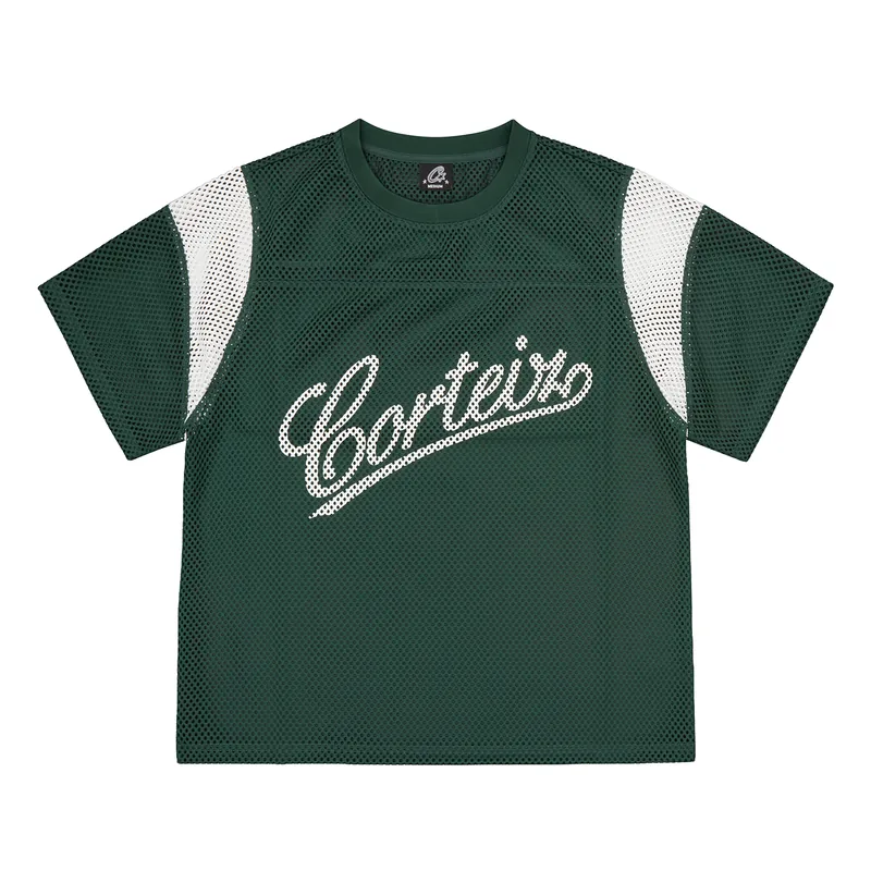 OPEN MESH PANEL JERSEY [FOREST GREEN], front view (1 of 3)