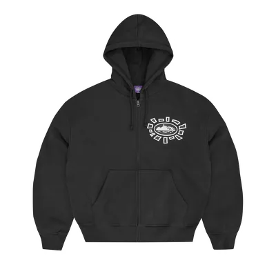 ALWEIZ ZIP HOODIE [BLACK]