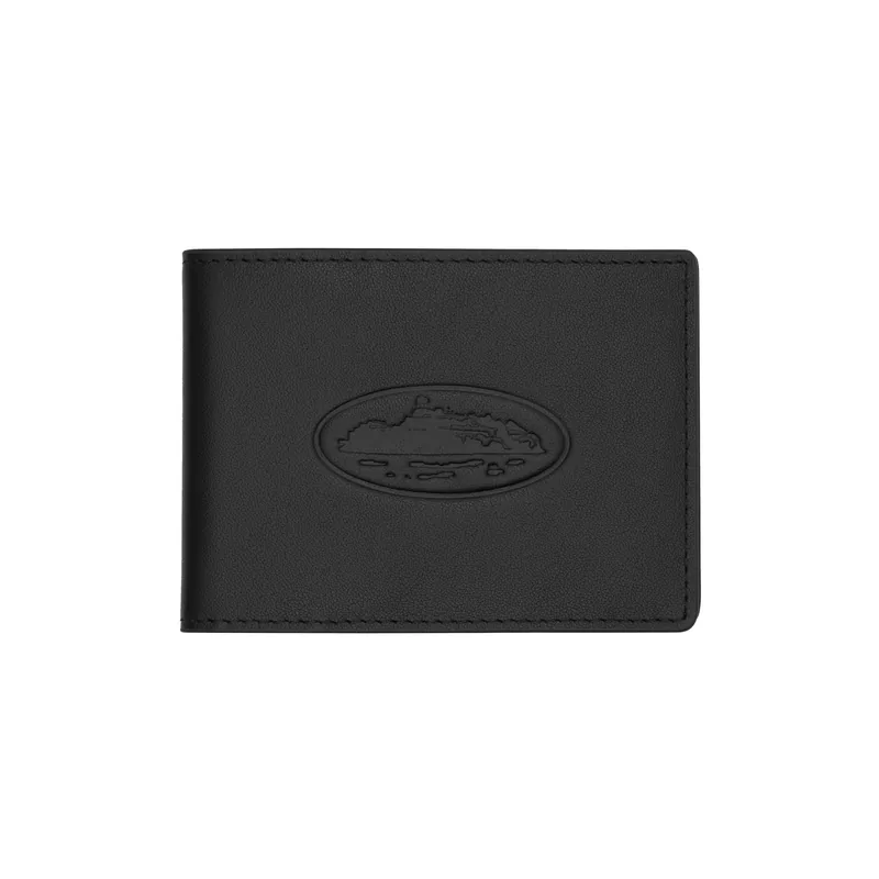 ISLAND LEATHER CARD HOLDER [BLACK], front view (1 of 3)
