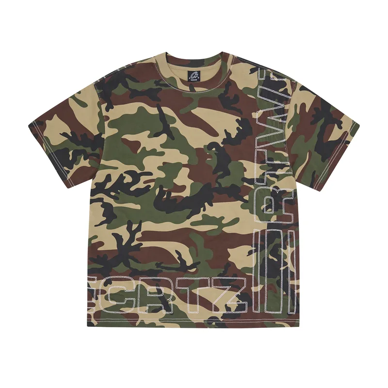 OUTLINE HEAVYWEIGHT TEE [WOODLAND CAMO], front view (1 of 3)