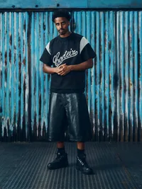 OPEN MESH PANEL JERSEY [BLACK], side view (3 of 3)
