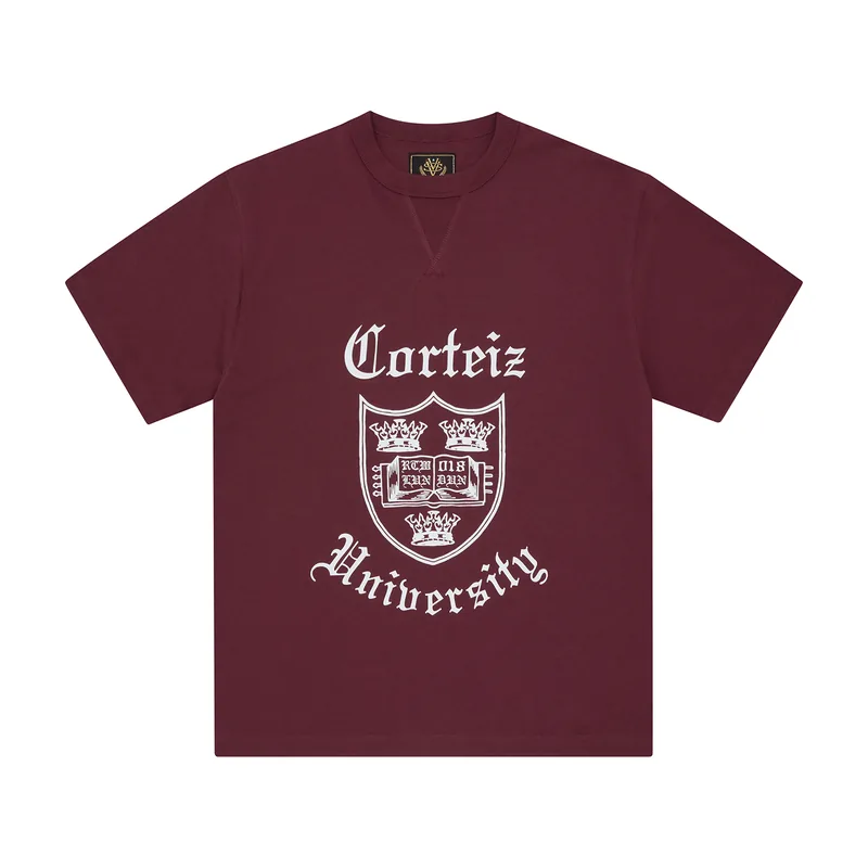UNI HEAVYWEIGHT TEE [BURGUNDY], front view (1 of 2)