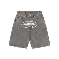 ISLAND DENIM SHORT [LIGHT GREY], front view (1 of 3)