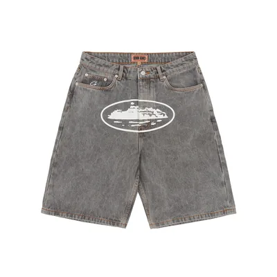 ISLAND DENIM SHORT [LIGHT GREY]