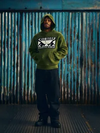 HUEY KNIT HOODIE [OLIVE], detail (4 of 4)
