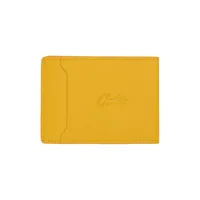 ISLAND LEATHER CARD HOLDER [YELLOW], back view (2 of 3)