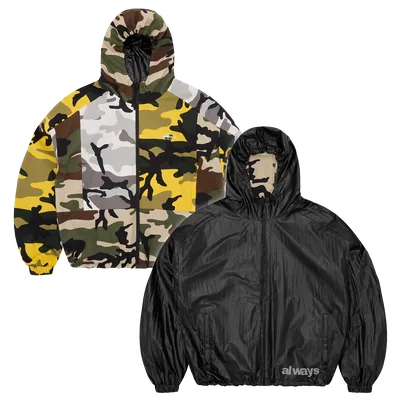 ALWEIZ REVERSIBLE JACKET [BLACK/CAMO]