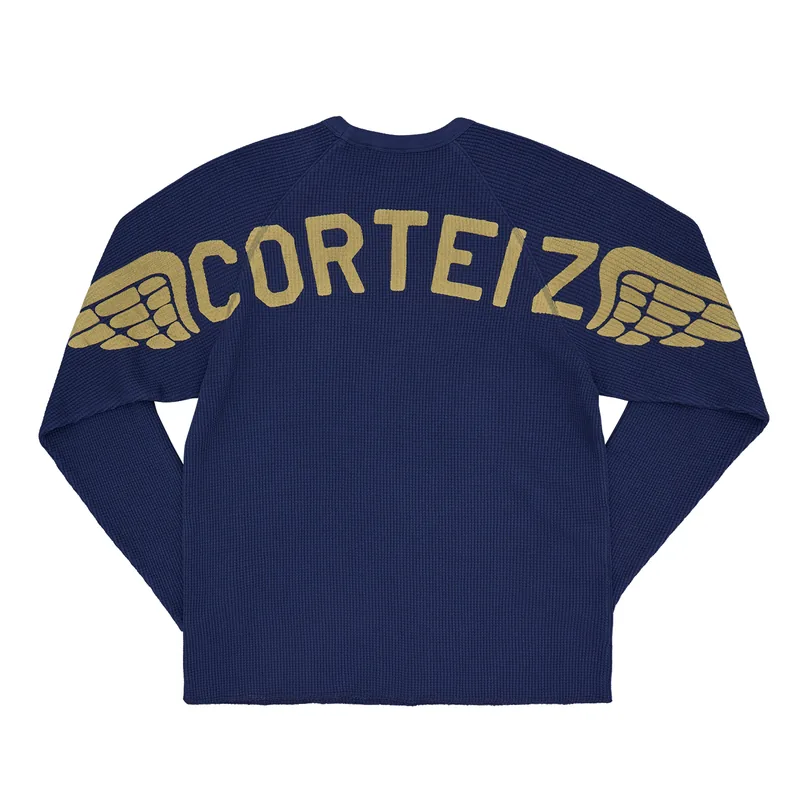 WINGS WAFFLE THERMAL [NAVY], front view (1 of 3)