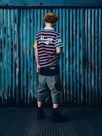 ALWEIZ BOARD SHORT [BLACK] — close-up (5 of 5)