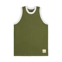 VICE MESH KNIT VEST [OLIVE], front view (1 of 4)