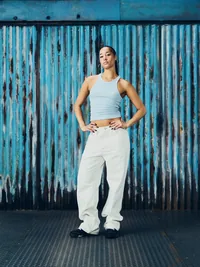 WOMENS CLASSIC TANK TOP [BABY BLUE], side view (3 of 3)