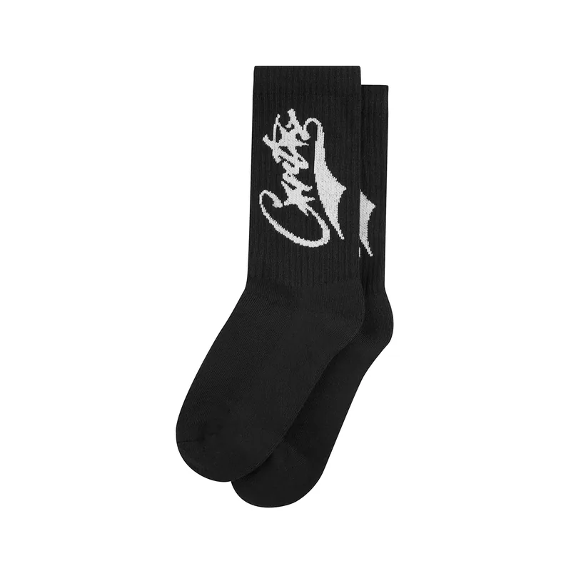 BASEBALL SOCKS [BLACK], front view (1 of 2)