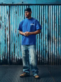 WRITE-OFF HEAVYWEIGHT TEE [ROYAL BLUE], detail (4 of 4)