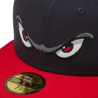 CORTEIZ STORM NEW ERA 59FIFTY FITTED CAP [NAVY/RED] — detail (4 of 5)