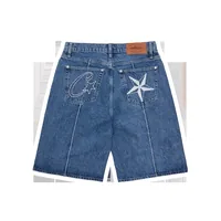 C-STAR DENIM SHORT [MIDWASH], front view (1 of 2)