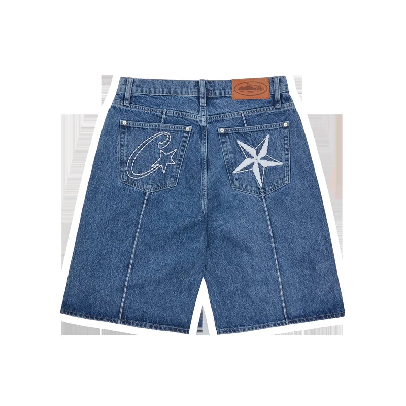 C-STAR DENIM SHORT [MIDWASH], front view (1 of 2)