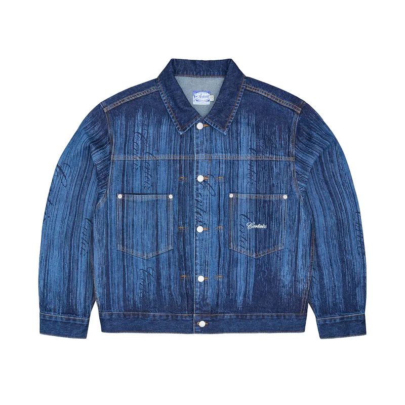 STRIKE DENIM JACKET [DARK WASH], front view (1 of 4)