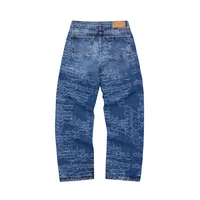 HANDWRITTEN BAGGY JEANS [MIDWASH INDIGO], back view (2 of 4)