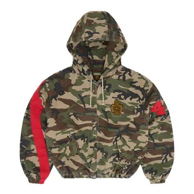 EMBLEM RIPSTOP JACKET [WOODLAND CAMO]