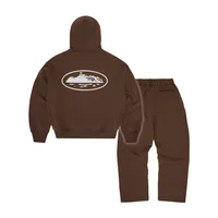 ISLAND PUFF PRINT TRACKSUIT [BROWN], back view (2 of 2)