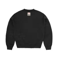 HMP STENCIL CREWNECK [BLACK OVERDYE], back view (2 of 4)