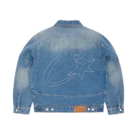 STITCH DOWN DENIM JACKET [FADED INDIGO], front view (1 of 7)