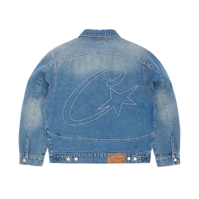 STITCH DOWN DENIM JACKET [FADED INDIGO]