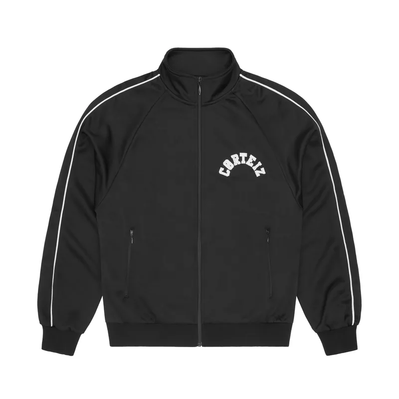 CREST ARCH TRACK JACKET [BLACK], front view (1 of 2)