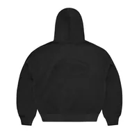 ISLAND KNOCKOUT ZIP HOODIE [BLACK], back view (2 of 4)