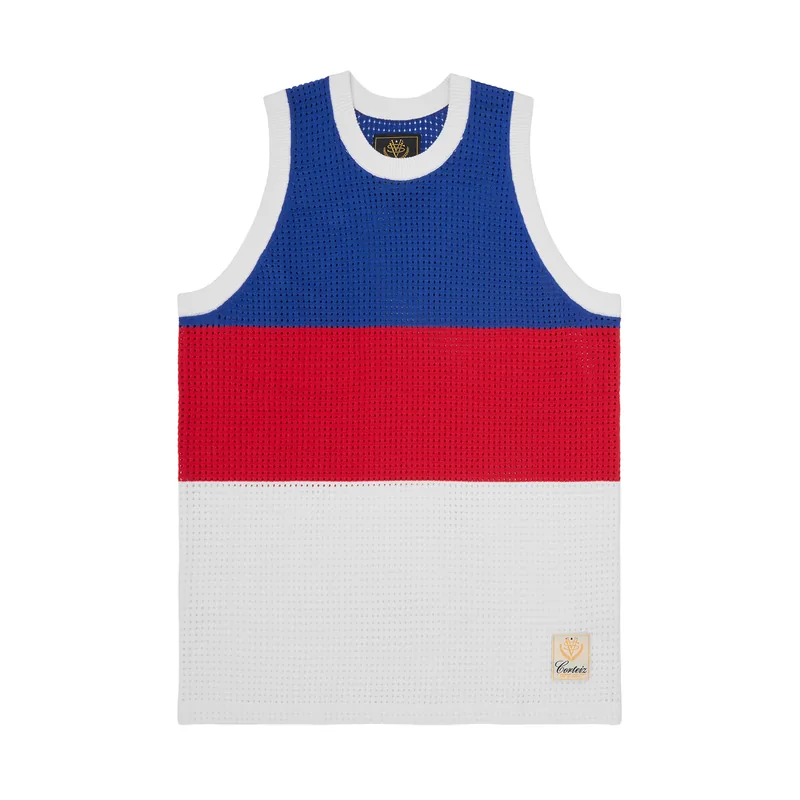 VICE MESH KNIT VEST [MULTI], front view (1 of 4)