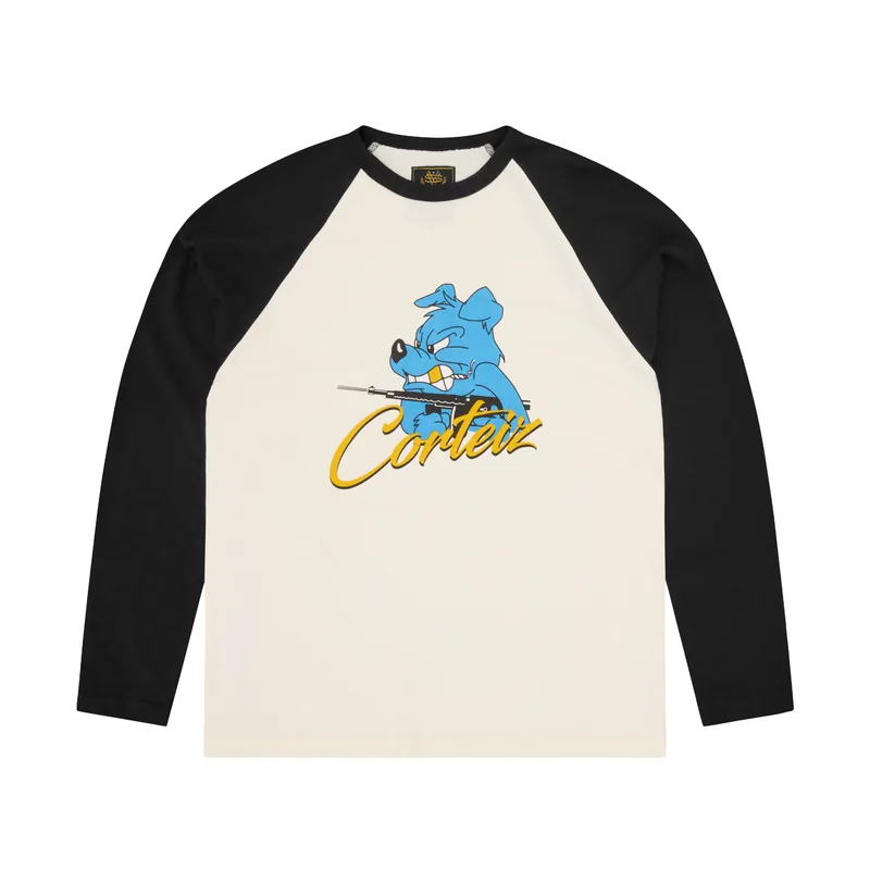 K-9INE RAGLAN LS [BLACK], front view (1 of 3)