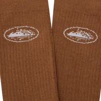 BROWN ALCATRAZ SOCKS [2 PACK], back view (2 of 2)