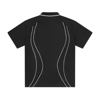 ISLAND PIQUE POLO SHIRT [BLACK], back view (2 of 2)