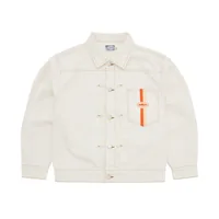 DUAL STRIPE DENIM JACKET [OFF WHITE], front view (1 of 4)