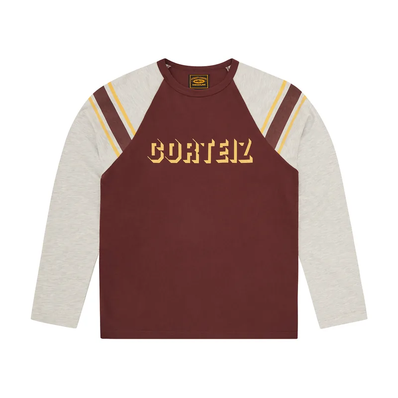 97 HEAVYWEIGHT RAGLAN LS [BURGUNDY], front view (1 of 2)