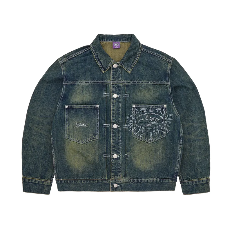 ALWEIZ DENIM JACKET [VINTAGE INDIGO] — front view (1 of 5)