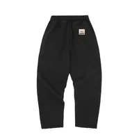 HMP STENCIL OPEN HEM SWEATPANT [BLACK OVERDYE], back view (2 of 4)