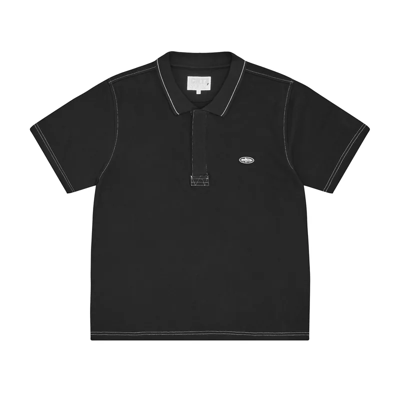 ISLAND POLO SHIRT [BLACK], front view (1 of 4)