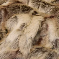 PELT HOODED FUR JACKET [FAWN], side view (3 of 4)