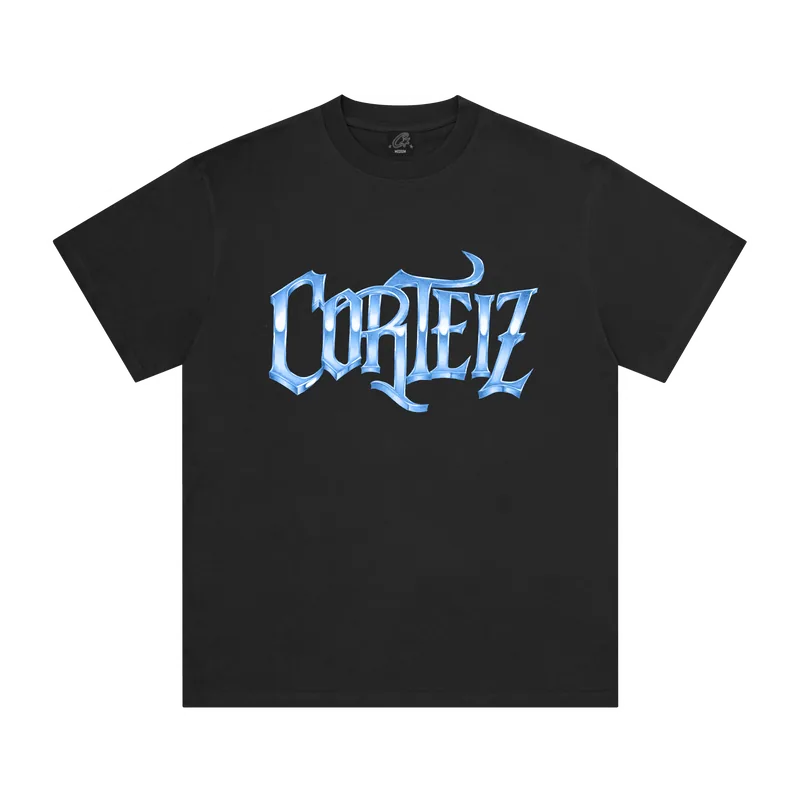 GLACIER TEE [BLACK], front view (1 of 2)